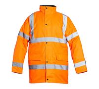Chaqueta aislante impermeable Blackrock Hi Vis, Para hombres y mujeres, Chaqueta naranja, Abrigo, Utilidad y seguridad, Alta visibilidad, Repelente al agua, Certificado EN 20471 Clase 3, EN343 3:1