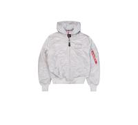 Alpha Industries MA-1 Zip Hood Back Print Chaquetas bomber Talla L - Gris