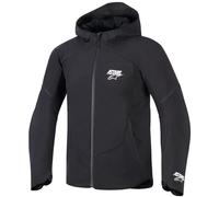 Alpinestars Aeroshel Chaqueta textil impermeable para motocicleta, negro, tamaño 2XL para Hombres