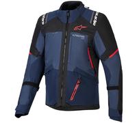 Alpinestars Andes V4 Drystar Chaqueta textil impermeable para motocicleta, negro-azul, tamaño 3XL para Hombres