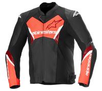 Chaqueta Alpinestars Faster V3 Airflow Negro y rojo fluor 56