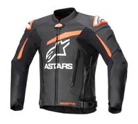 Alpinestars Chaqueta de moto de cuero GP Plus V4 Negro/Rojo Flúor/Blanco Talla 50 Hombres