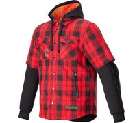 Chaqueta Alpinestars MO.ST.EQ Tartan Rojo y negro XXL