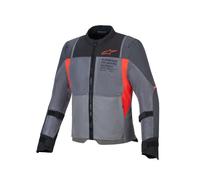 Alpinestars ST-2 Air Chaqueta Textil Moto, gris/rojo, Talla S