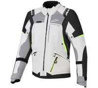 Alpinestars Stella Andes V4, chaqueta textil Drystar mujer L female Gris/Gris Oscuro/Amarillo Neón