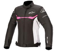 chaqueta alpinestars stella t-sps waterproof - negro / blanco / rosa XL