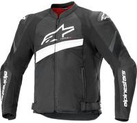 Alpinestars T-GP Plus R V4 Airflow chaqueta textil de moto perforada, Negro/Blanco, Talla L