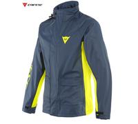 Chaqueta Antip lluvia Dainese STORM 2 UNISEX Negra Iris Fluo Amarillo