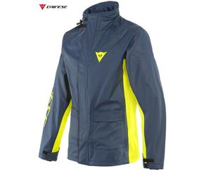 Chaqueta Antip lluvia Dainese STORM 2 UNISEX Negra Iris Fluo Amarillo