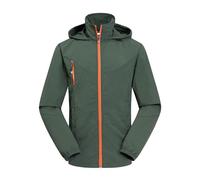 Chaqueta básica de manga larga para hombre, para otoño e invierno, atletismo, correr, secado rápido, chaqueta básica con capucha, traje para hombre 2025, J-852 Verde Lima Ejército, M