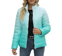 Chaqueta Blauer Mujer - Chaqueta Acolchada para Mujer Chaqueta Informal De Manga Larga con Bolsillo Y Cremallera Chaqueta Acolchada De AlgodóN Chaqueta Mujer Casual