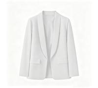 Chaqueta Blazer Mujer Primavera, Americana de Color Liso con Solapa y Manga Larga, Chaqueta de Traje Entallada para Oficina, Negocios y Diario