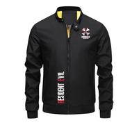 Chaqueta bomber hombre Horror Video Game Enthusiast, Tejido resistente y muy duradero, adecuada para todas las estaciones intermedias y salidas diarias, classic(Black,3XL)