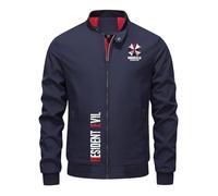 Chaqueta bomber hombre Horror Video Game Enthusiast, Tejido resistente y muy duradero, adecuada para todas las estaciones intermedias y salidas diarias, classic(Navy Blue,3XL)