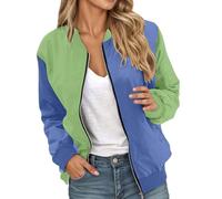 Chaqueta Bomber Mujer Chaqueta Mujer Invierno Acolchada Women Jacket Casaca Ante De Aviador Vaquera Negra Flecos Sudadera Oversize Ropa Otoño Primavera Talla Grande Ultraligera Casual Ligera Abrigo
