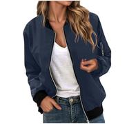 Chaqueta Bomber Mujer Chaquetas Mujer Cazadora Invierno Fina Azul Marino Vaqueras De Abrigo Corto Dorada Acolchada Americana Cuero Casaca Deportiva Ante Chaqueton Negro Xxxl Abrigos Ligeros Otoño