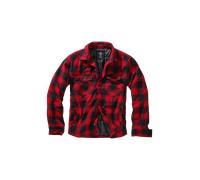 Brandit Lumber Jacket, color: red/black, size: L