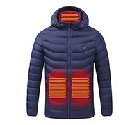Chaqueta Calefactable para Hombre Mujer Calentador Abrigo Térmico Eléctrico USB con 9 Zonas 3 Temperatura Cálido Chaquetas Calefactables Temperatura Ajustable para Actividades Al Aire Libre