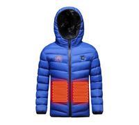 Chaqueta Calefactable Para NiñOs Chaleco TéRmico Para NiñOs Y NiñAs, Chaqueta CáLido Recargable, Ropa Calefactable Para Esquiar Con 3 Zonas de Calentamiento Para Invierno Al Aire Libre, Esquí, Camping