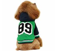 Chaqueta cálida de béisbol para perros "89" GogiPet, verde