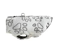 Chaqueta Cálida De Forro Polar para Cachorros Y Gatitos, con Cremallera, Anilla En D, Ajustable, para Chihuahua, Yorkshire, Terrier, Pug, Shiba Inu,Gris,XS