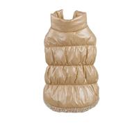 Chaqueta Cálida De Lana para Perro, Abrigo De Color Sólido para Exteriores, Impermeable, A Prueba De Frío, Yorkshire Terrier, Pug, Schnauzer, Shiba Inu,Beige,2XL