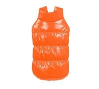 Chaqueta Cálida De Lana para Perro, Abrigo De Color Sólido para Exteriores, Impermeable, A Prueba De Frío, Yorkshire Terrier, Pug, Schnauzer, Shiba Inu,Naranja,XS