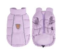 Chaqueta Cálida Impermeable A Prueba De Viento para Perros, Abrigo Ligero con Protección contra El Frío Y La Nieve, Abrigo para Bulldog Labrador Shiba Inu Schnauzer,Púrpura,2XL