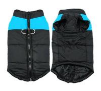 Chaqueta Cálida para Perro, Impermeable, A Prueba De Frío, con Diseño De Doble Anillo En D, con Cremallera, para Labradores, Bulldogs, Perros Pastores, Galgos,Azul,7XL