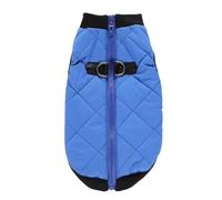 Chaqueta Cálida Y Gruesa De Invierno para Mascotas, Chihuahua, Bulldog Francés, Labrador, Ropa Suave Y Cómoda, Abrigo Reflectante Impermeable para Perros Pequeños Y Medianos,Azul,3XL