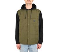 Chaqueta Con Capucha Acolchada Hurley Santa Cruz - Verde/Negro