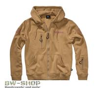 CHAQUETA CON CAPUCHA BRANDIT TACTICAL CON BOLSILLOS Y gancho y bucle...