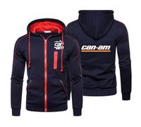 Chaqueta con capucha cremallera hombre C.a.n-a.m, Resistente y duradero al uso, cómodo para estar en casa, relax y salidas casuales, Versátil(NavyBlue,M)