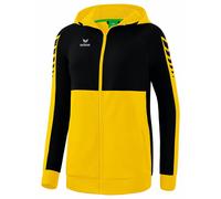 ERIMA Mujer Six Wings Chaqueta de entrenamiento con capucha, amarillo, 38