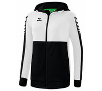 ERIMA Mujer Six Wings Chaqueta de entrenamiento con capucha, negro, 42