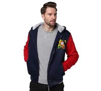 Chaqueta Con Capucha De Forro Polar Grueso Para Hombre - Sudadera Con Capucha De Otoño-Invierno Con Cremallera Estampado De La Bandera Portuguesa Chaqueta De Manga Larga Con Cremallera Completa