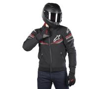 Chaqueta con capucha de Moto de Moto Alpinestars Sector V2 Tech Negro/RojoXXL Negro,Rojo
