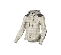 Macna Inland Plaid Chaqueta textil de moto para mujer, verde-marrón, tamaño XL