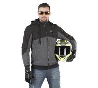 Chaqueta con capucha de Moto Richa Titan Core Gris-Negro 6XL
