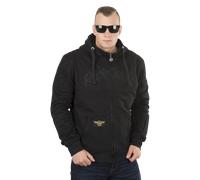 §Chaqueta con capucha de Moto West Coast Choppers Por Vida Riding Aramida Negra§
