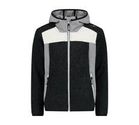 CMP Chaqueta de forro polar Knit Tech con capucha fija, unisex, para niños y jóvenes