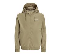 JACK & JONES Chaqueta de entretiempo 'JJERush' beige oscuro / blanco S beige oscuro / blanco