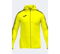 Joma Elite XI Sudadera con Capucha, Amarillo neón y Negro, L para Mujer