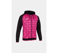 Chaqueta Con Capucha Joma Supernova III Negro Rosa Flúor - Chaqueta Con Capucha Niño MKP
