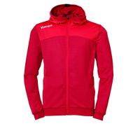 Kempa Emotion 2.0 Hood Jacket Sudadera, Hombre, chili red/red, L
