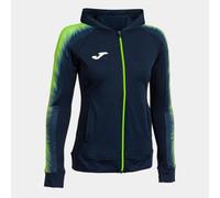 Chaqueta con Capucha Mujer Joma Elite XI 902257 Confortable - Talla: L, Color: MARINO VERDE FLUOR