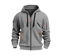 Chaqueta con capucha para hombre 3XL sudadera con capucha negra ropa exterior cremallera completa sudadera con capucha moda deporte abrigo de entretiempo abrigo con capucha grande abrigo con capucha
