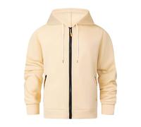 Chaqueta con capucha para hombre con cremallera, chaqueta de otoño, chaqueta de montaña, chaqueta deportiva, ligera, holgada, chaqueta de entrenamiento, sudadera con capucha, chaqueta para correr