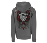 Chaqueta Con Capucha Para Hombre Pitbull Ace Of Spades En Gris Lavado