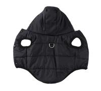 Chaqueta con Capucha para Mascotas, Abrigo De Trabajo De Lana Sin Mangas, Cálido, A Prueba De Frío, para Exteriores, A Prueba De Viento, Bulldogs, Schnauzers, Pugs, Chihuahuas,Negro,SG